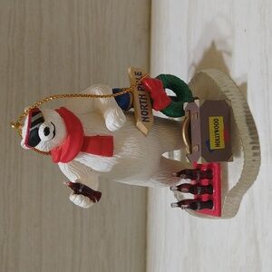 Vintage 1996 Coca Cola Hollywood Traveling Christmas Bear